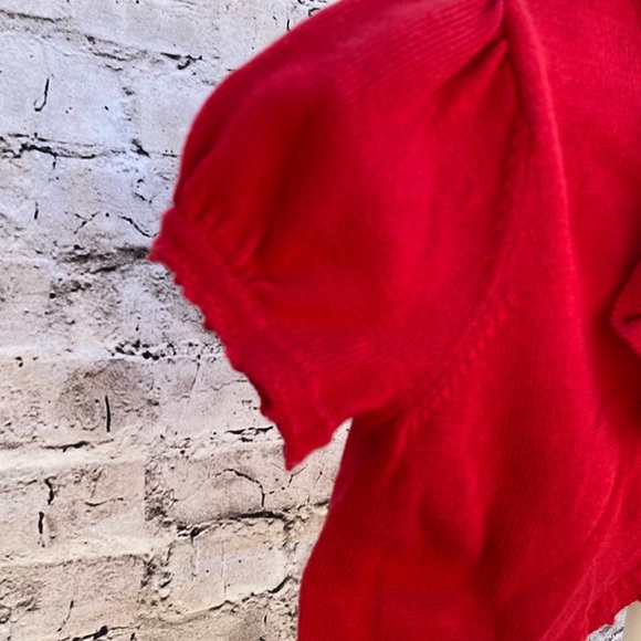 Janie and Jack Little girls short sleeve sweater shrug - Picture 4 of 4